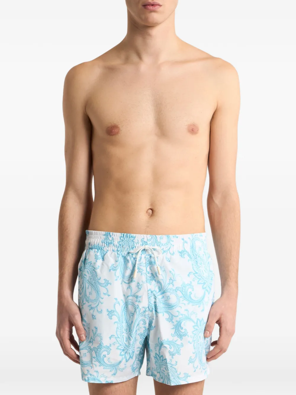 ETRO Zwembroek met paisley-print Wit