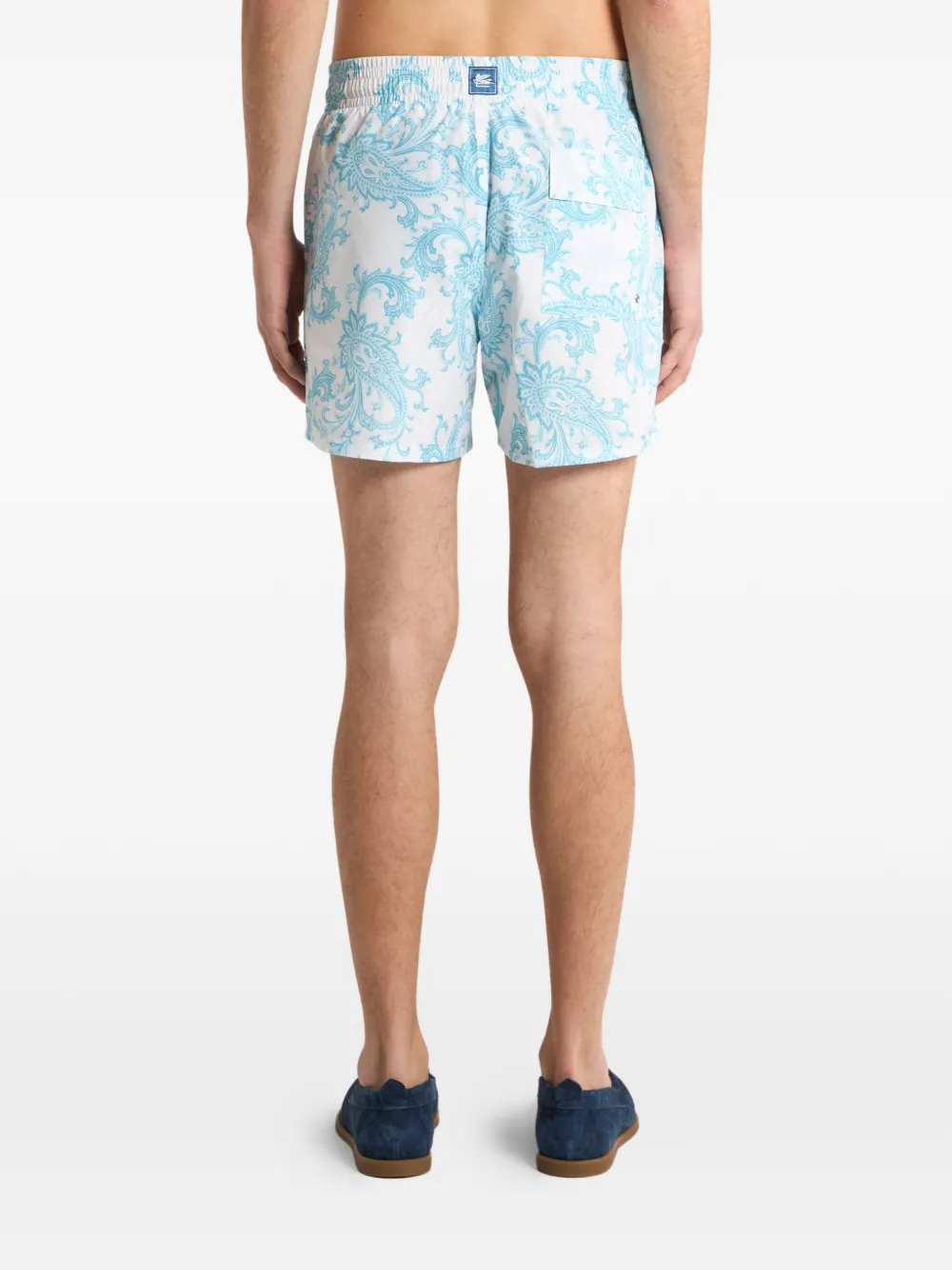 ETRO Zwembroek met paisley-print Wit