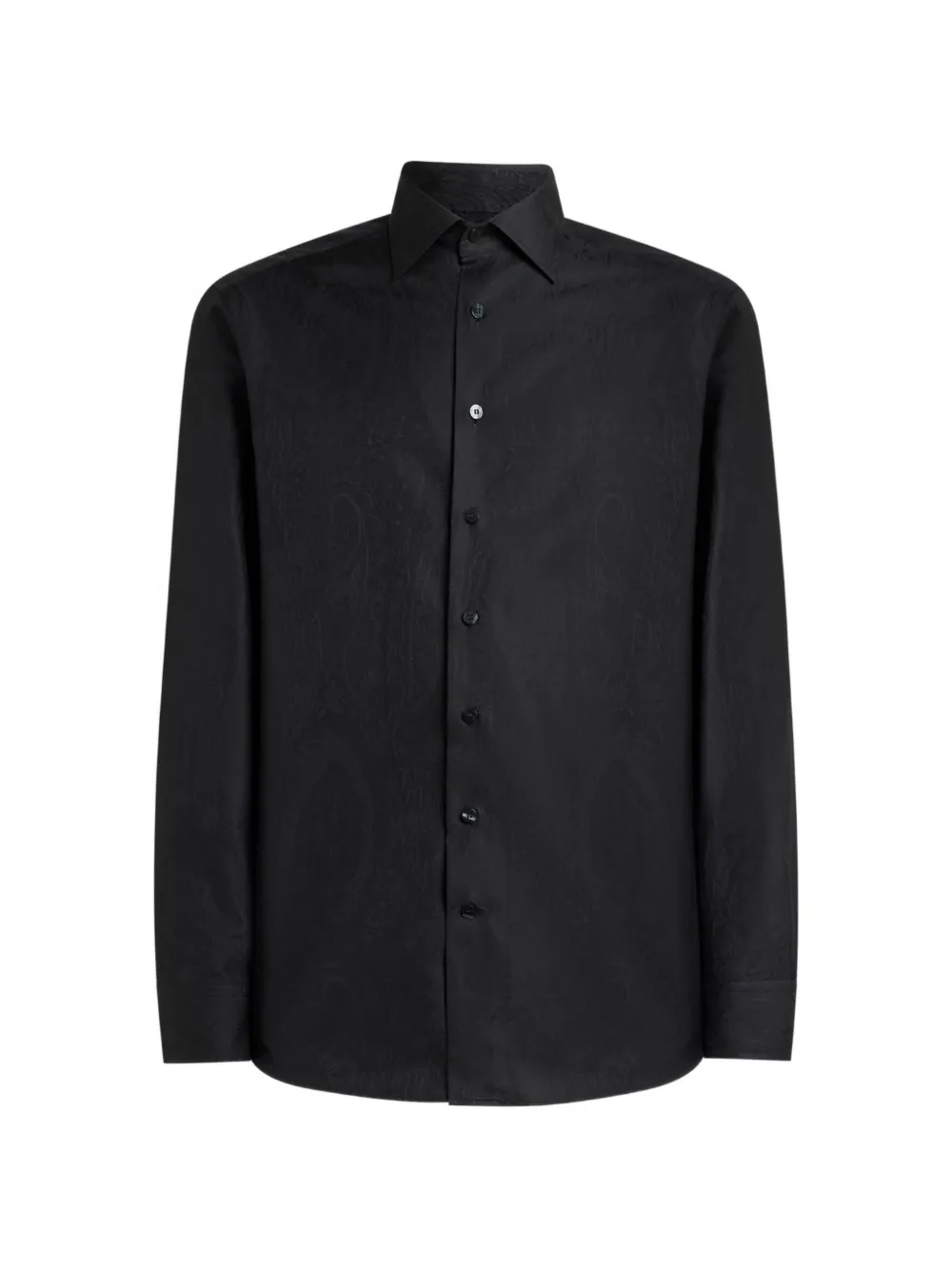 ETRO jacquard-motif cotton shirt - Nero