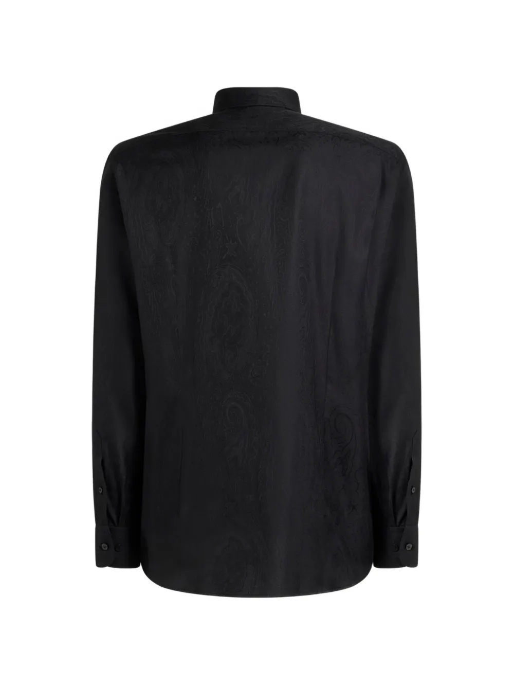 ETRO Katoenen overhemd met jacquard-patroon Zwart