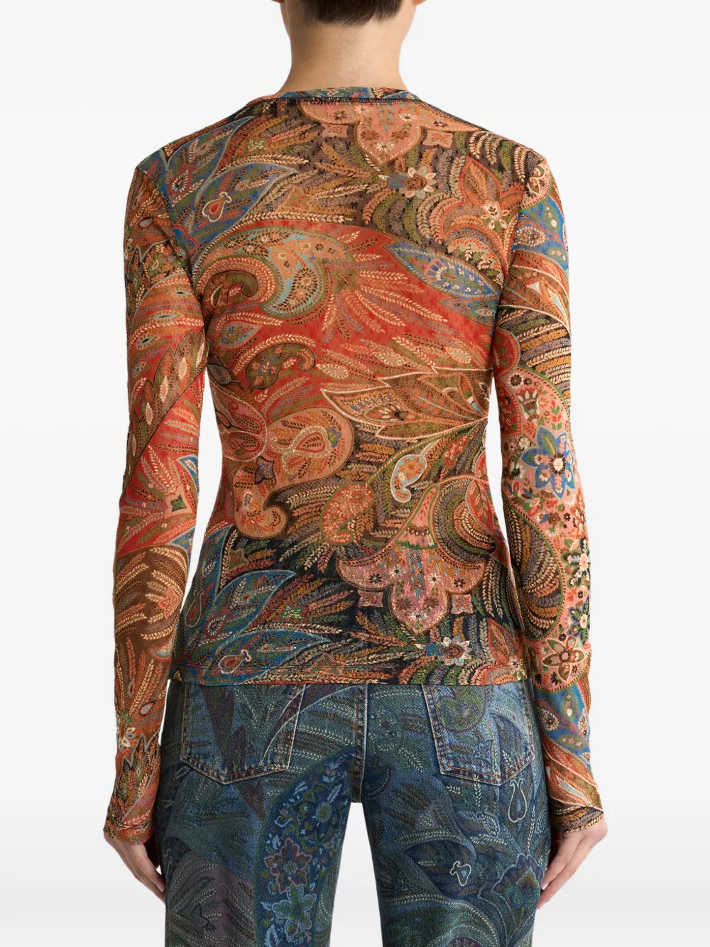 ETRO Top met paisley-print Veelkleurig