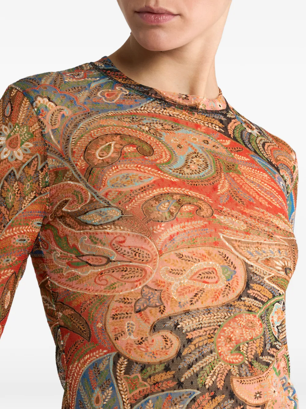 ETRO Top met paisley-print Veelkleurig