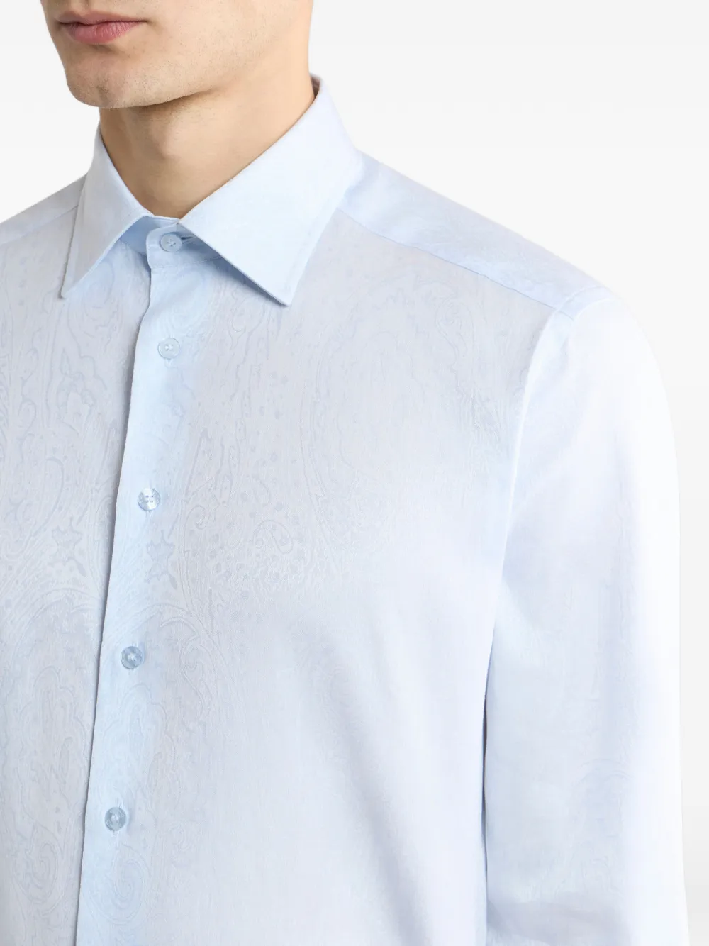 ETRO Zijden overhemd Blauw