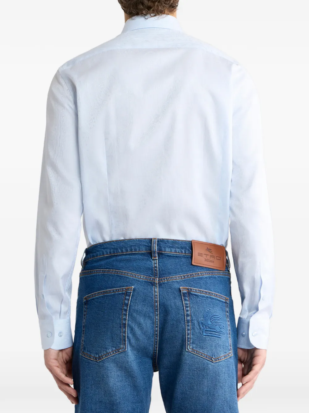 ETRO Zijden overhemd Blauw