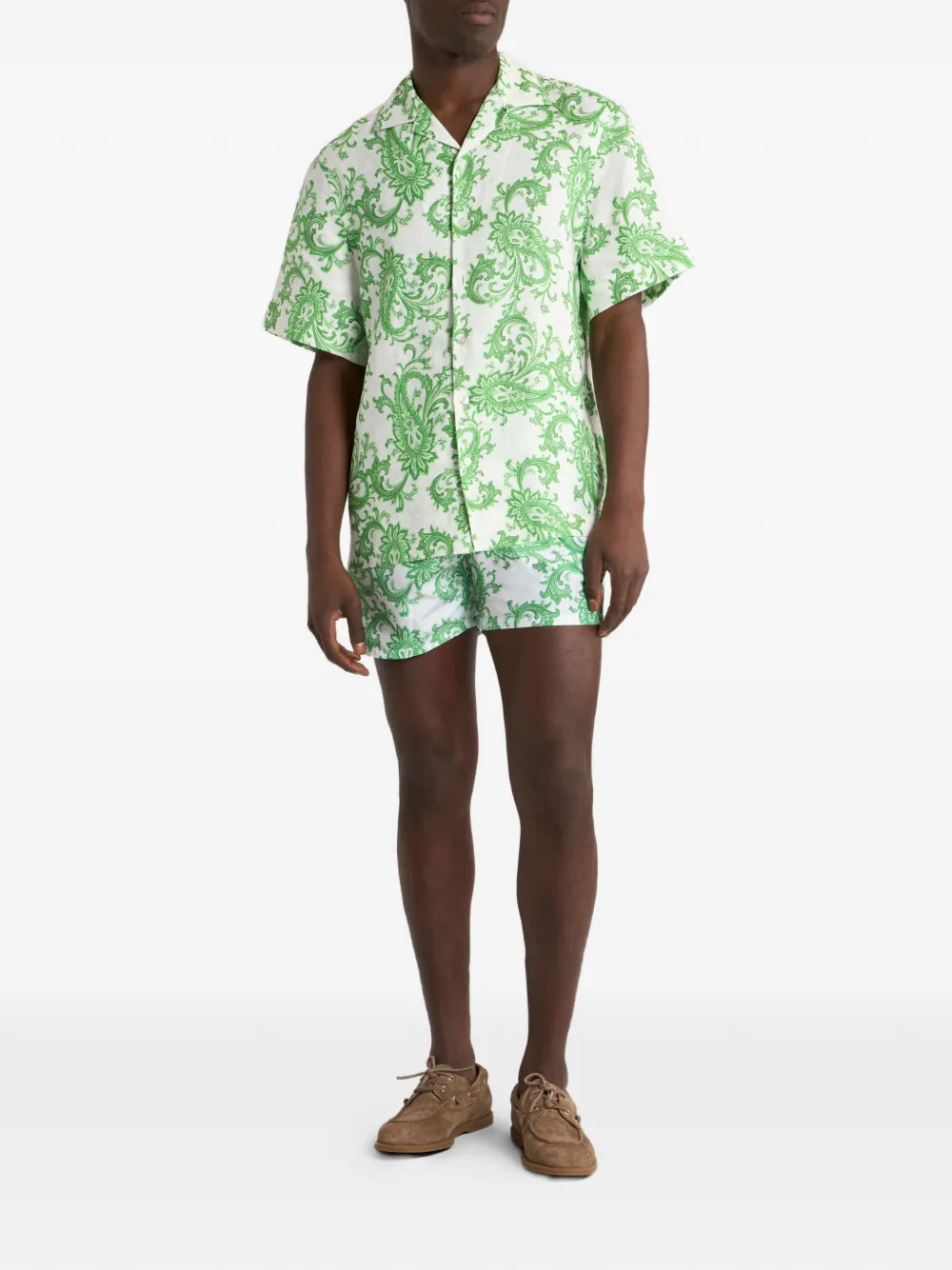 ETRO Zwembroek met paisley-print Wit