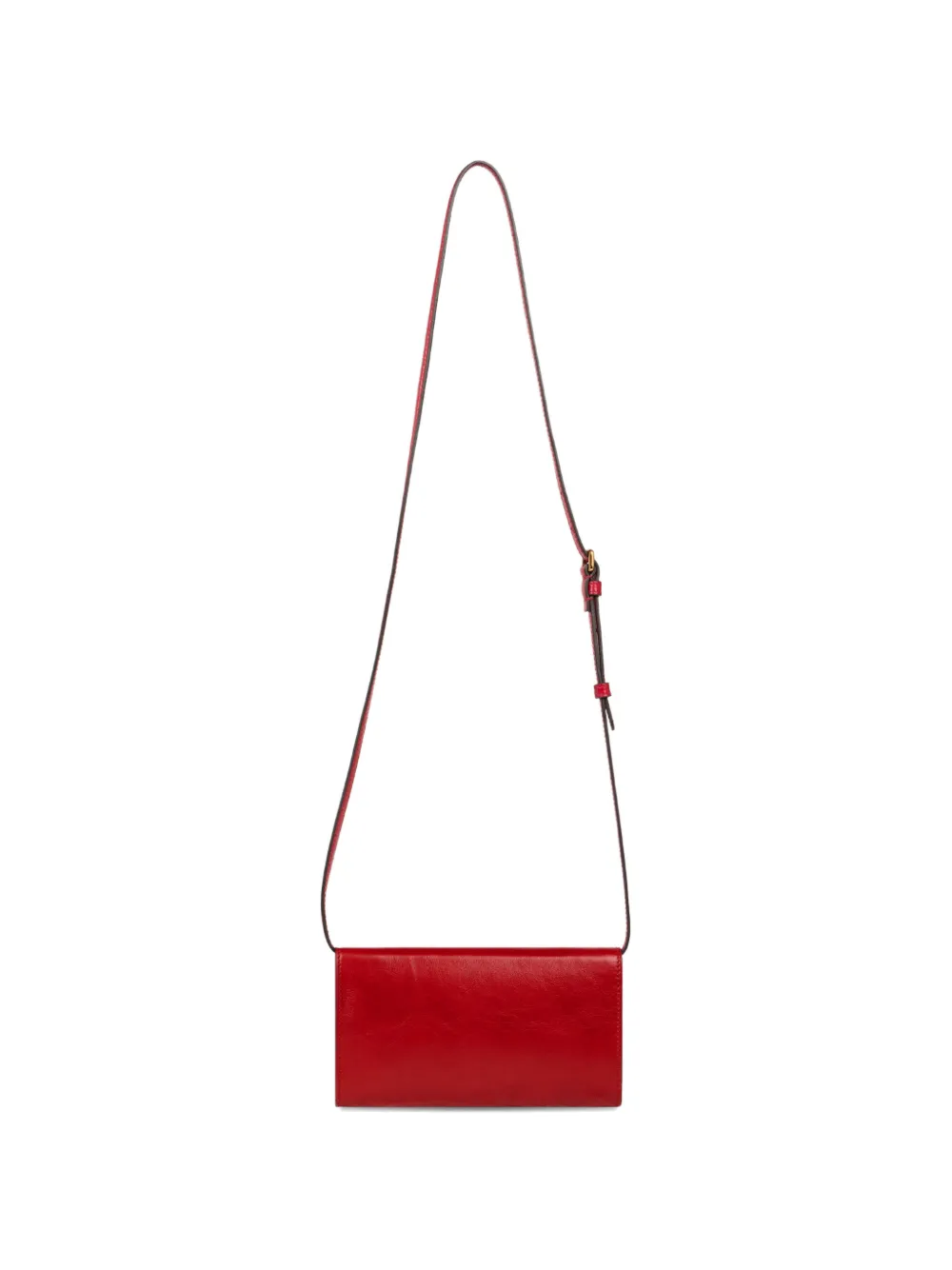 ETRO Pony leren portemonnee met gesp Rood