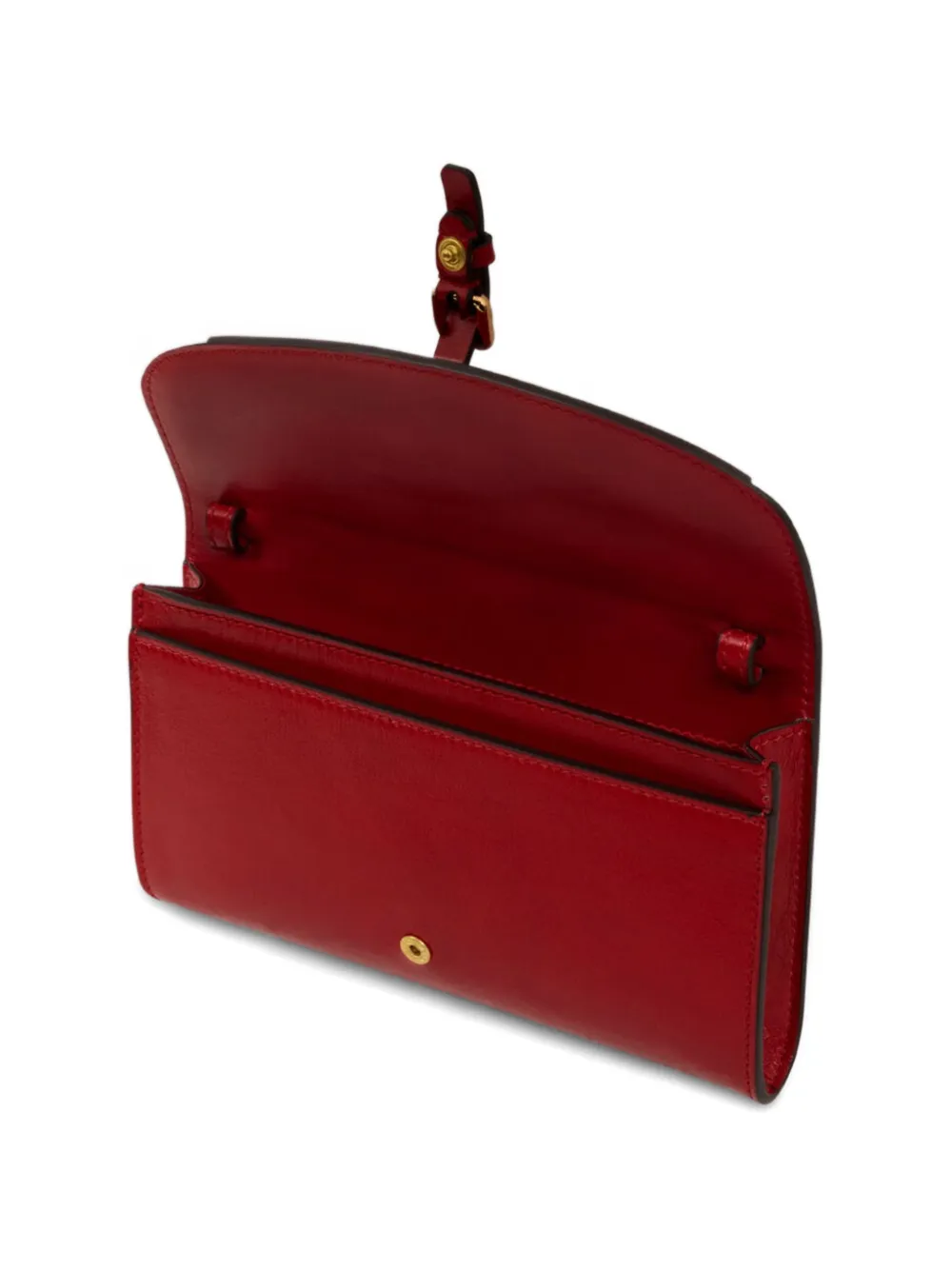 ETRO Pony leren portemonnee met gesp Rood