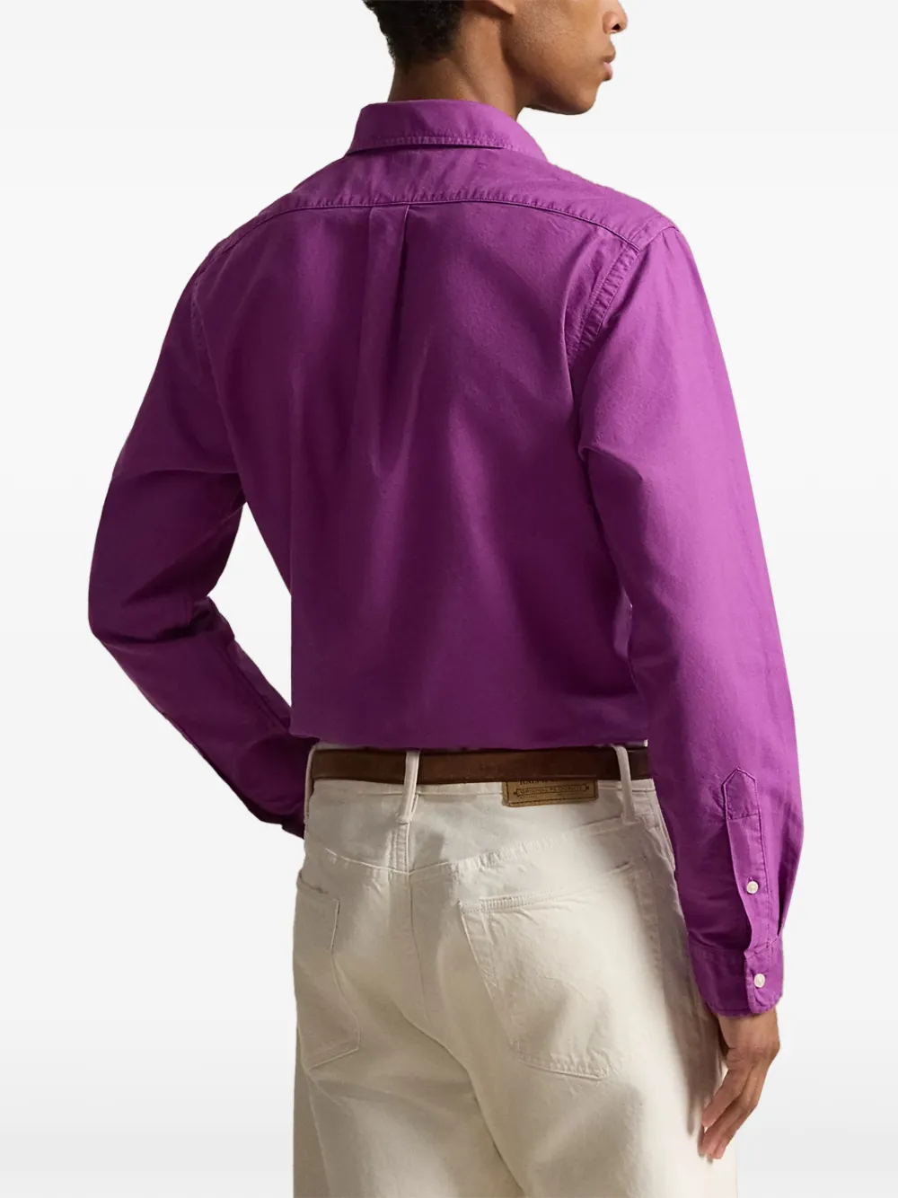 Polo Ralph Lauren Polo Pony overhemd met geverfd effect Paars