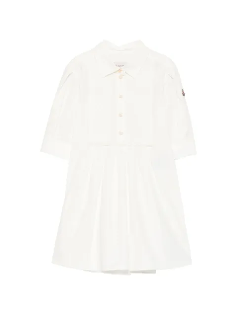 Moncler Enfant broderie-anglaise pleated dress