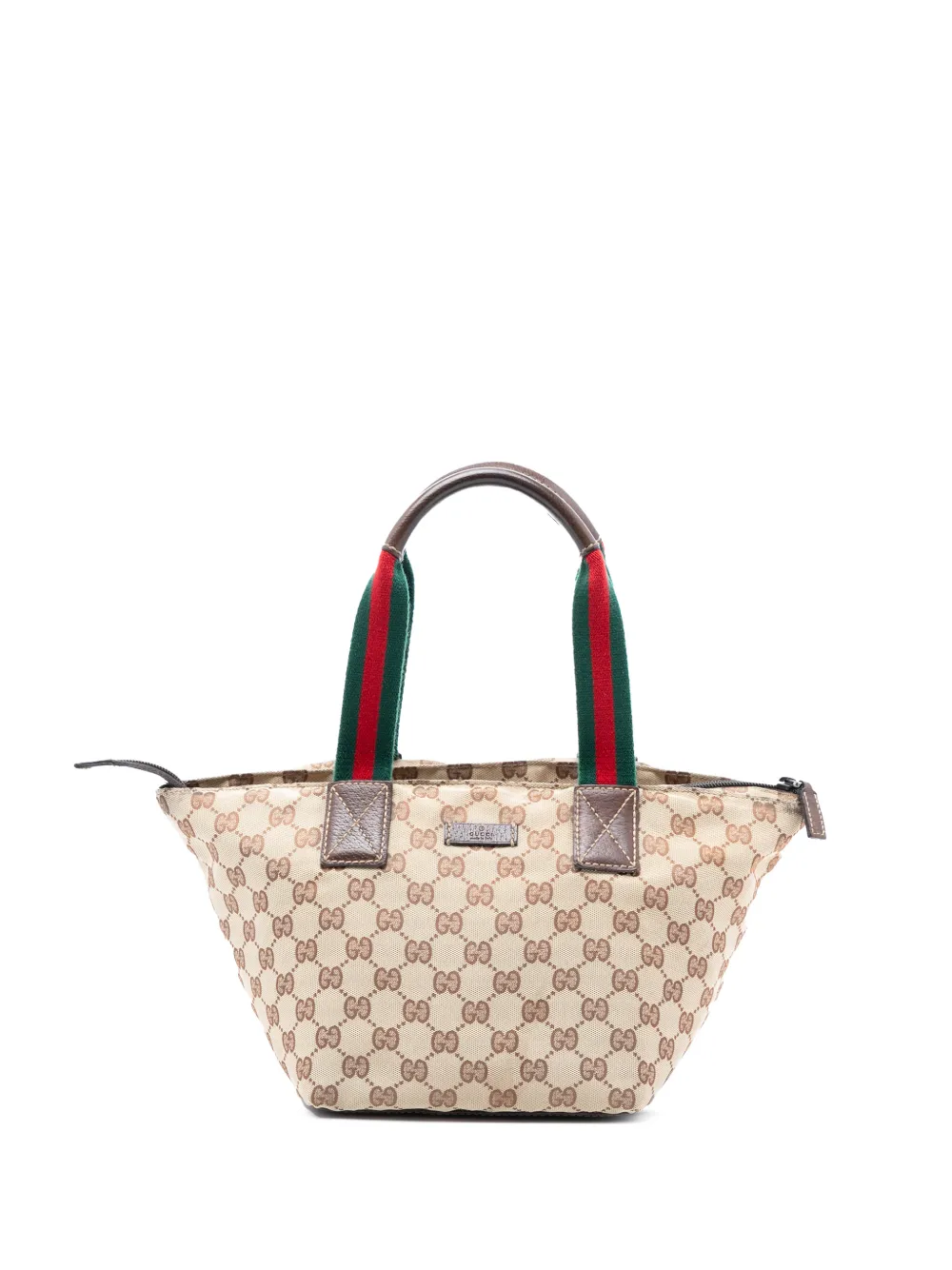 Gucci Pre-Owned 2000-2015 GG Canvas Web handbag - Toni neutri