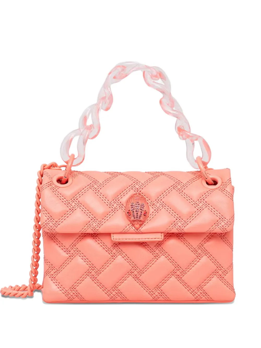 Kurt Geiger London Kensington quilted shoulder bag - Rosa