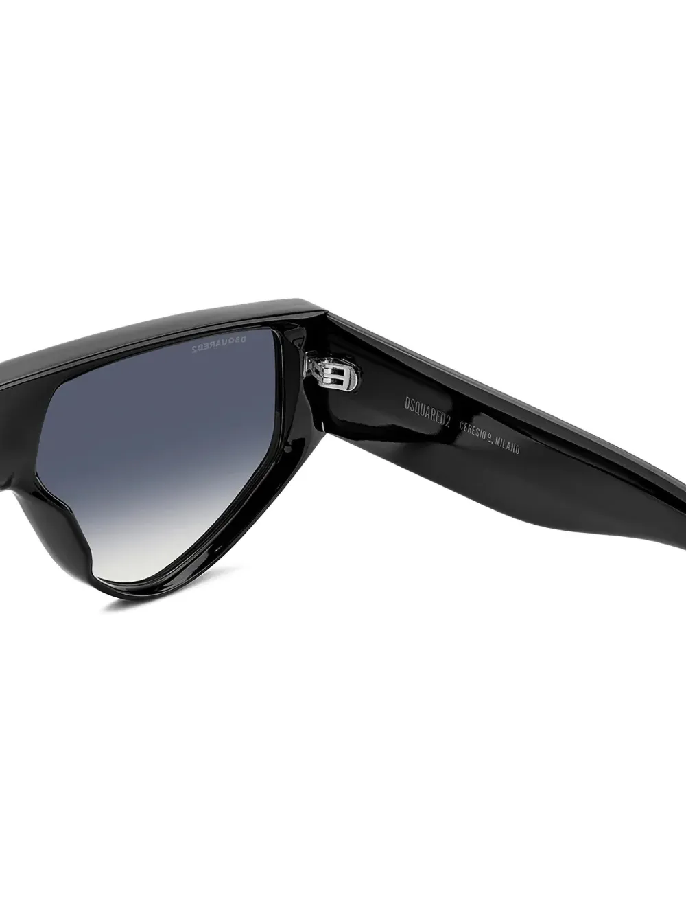 DSQUARED2 EYEWEAR Zonnebril met geometrisch montuur Zwart