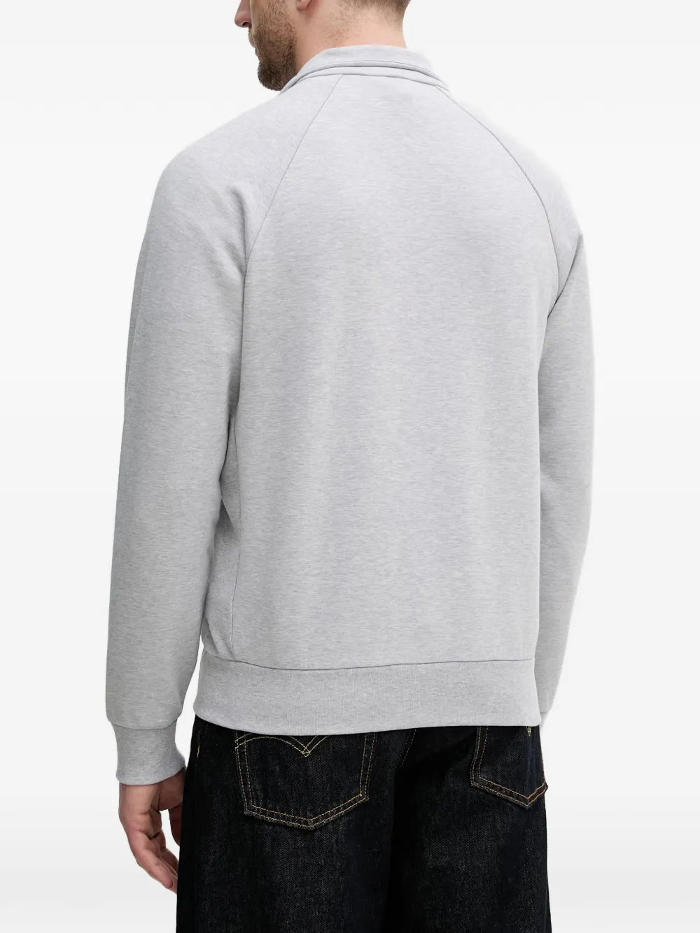 Lacoste Trui met logopatch Grijs