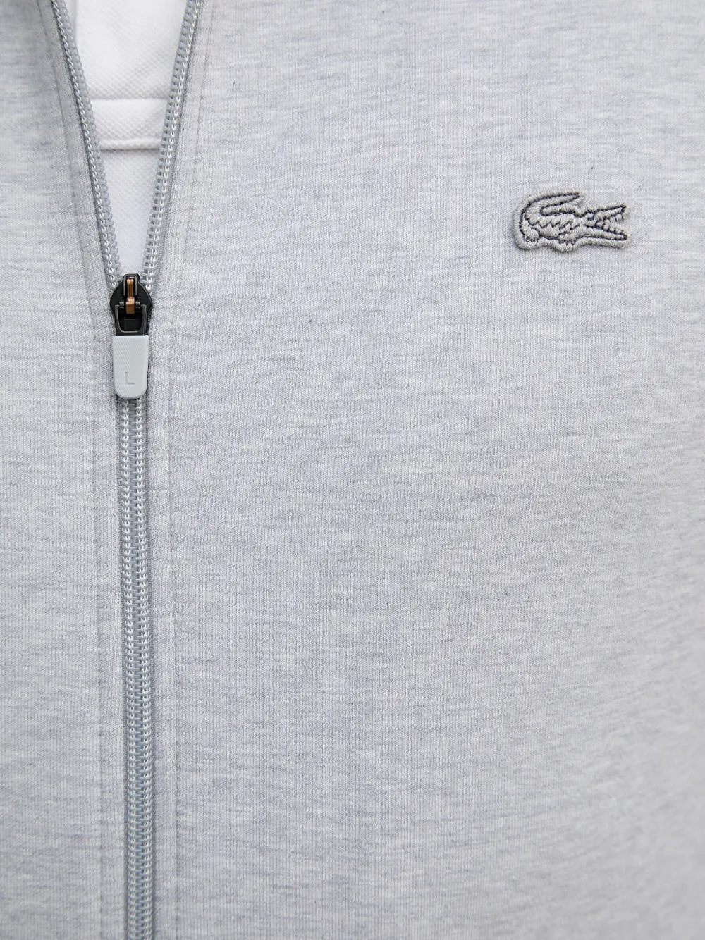 Lacoste Trui met logopatch Grijs