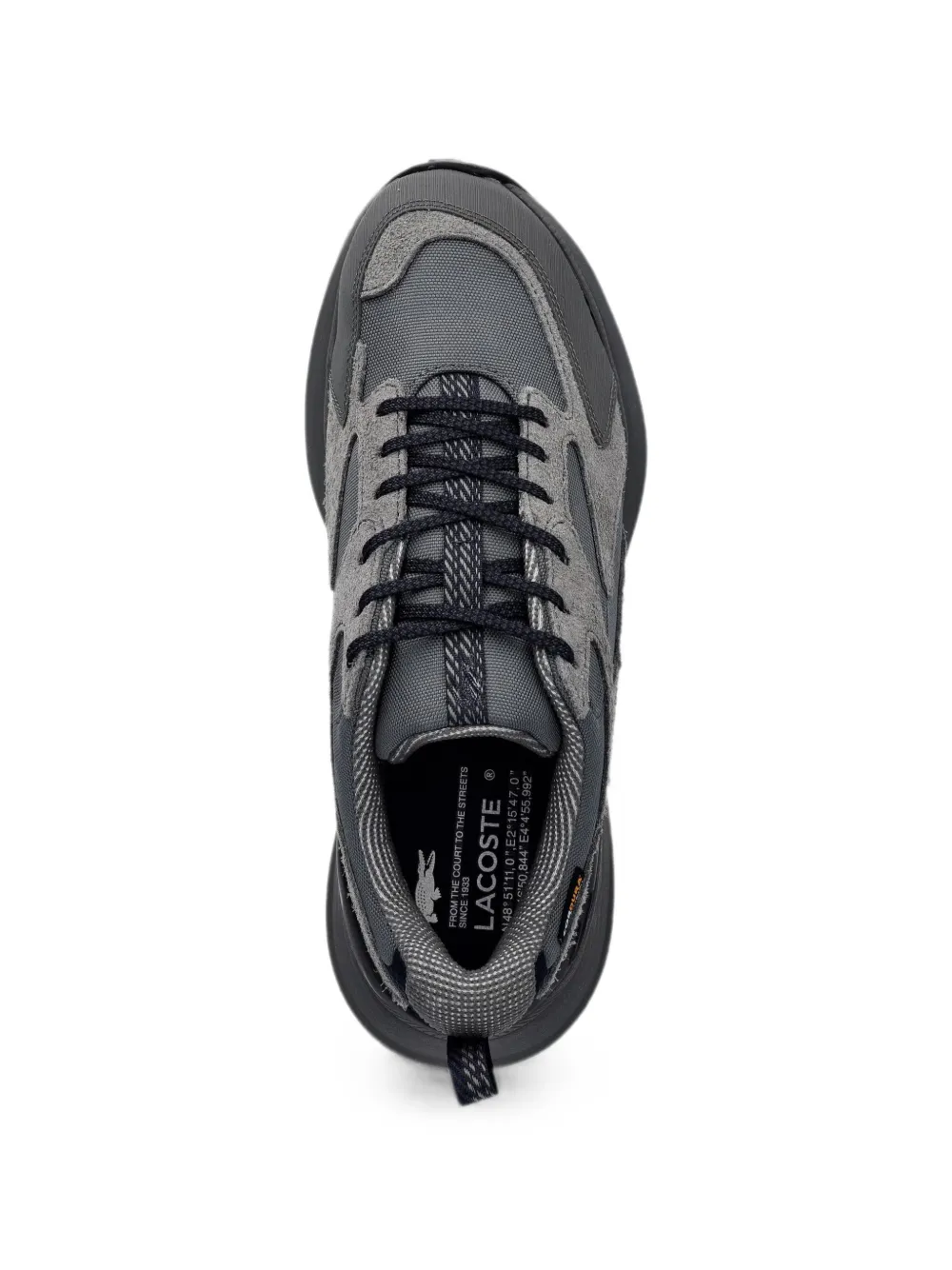 Lacoste L003 Evo panelled mesh-trim sneakers Grijs