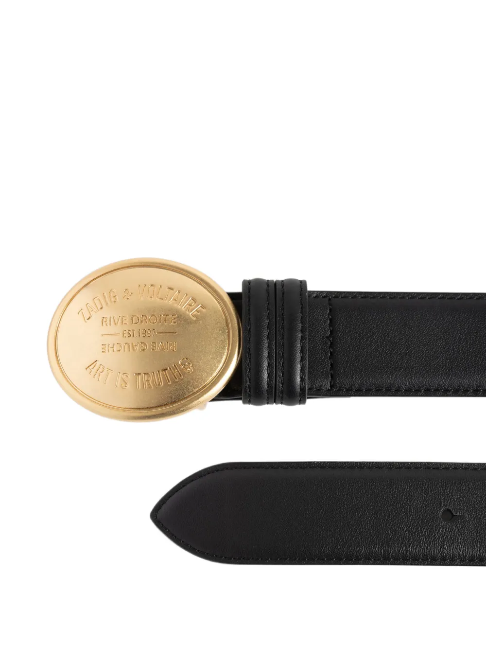 Zadig&Voltaire Colter belt 35mm Zwart