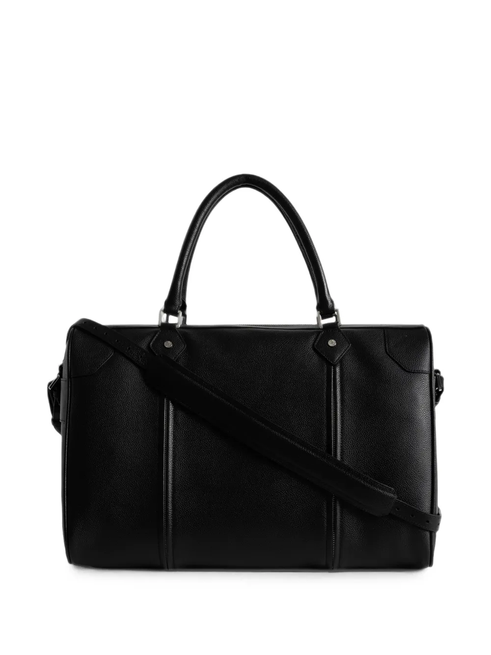 Zadig&Voltaire Sunny Travel grained leather shoulder bag Zwart
