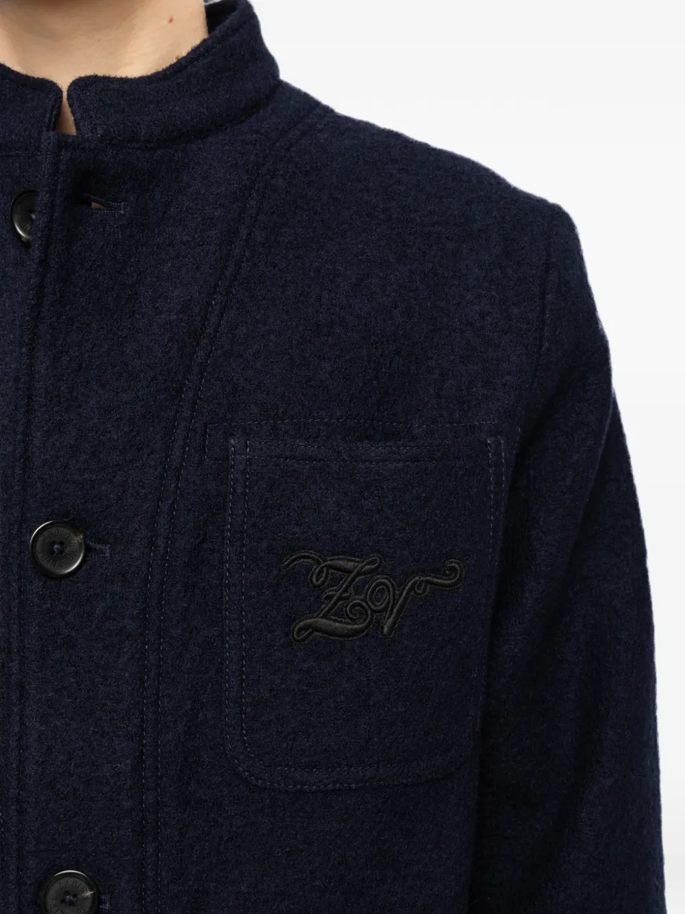Zadig&Voltaire Venezia wollen jack Blauw