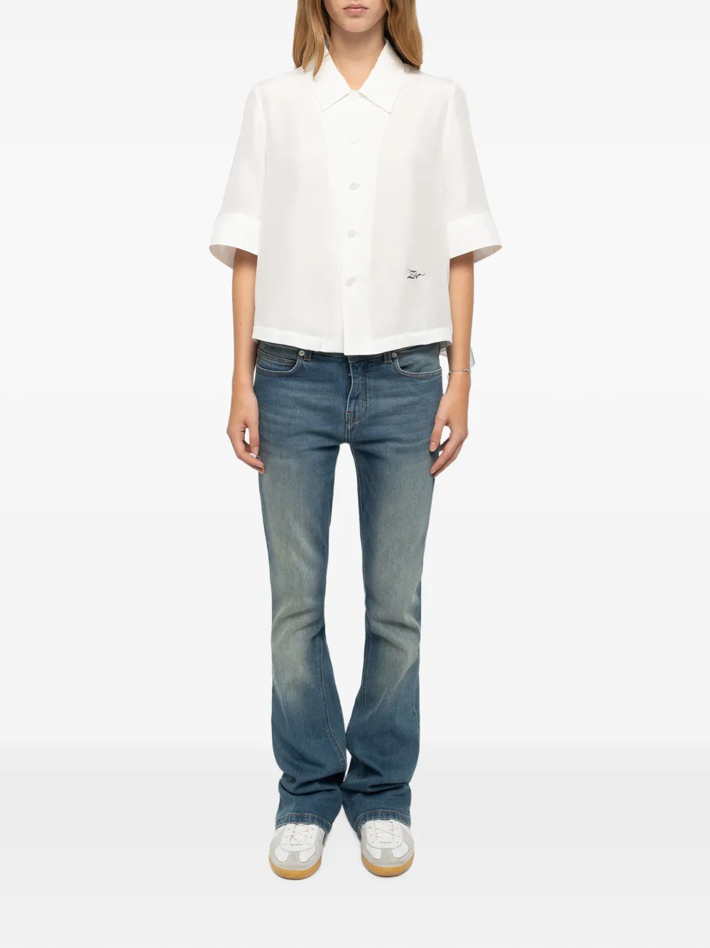 Zadig&Voltaire Telmy zijden blouse Wit