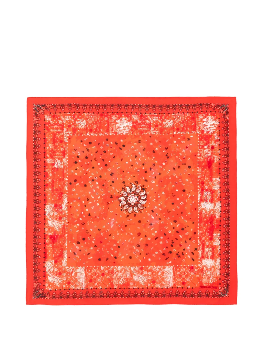 Zadig&Voltaire Blondie paisley-print scarf - Rosso