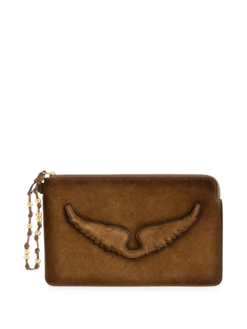 Zadig&Voltaire Angel leather clutch