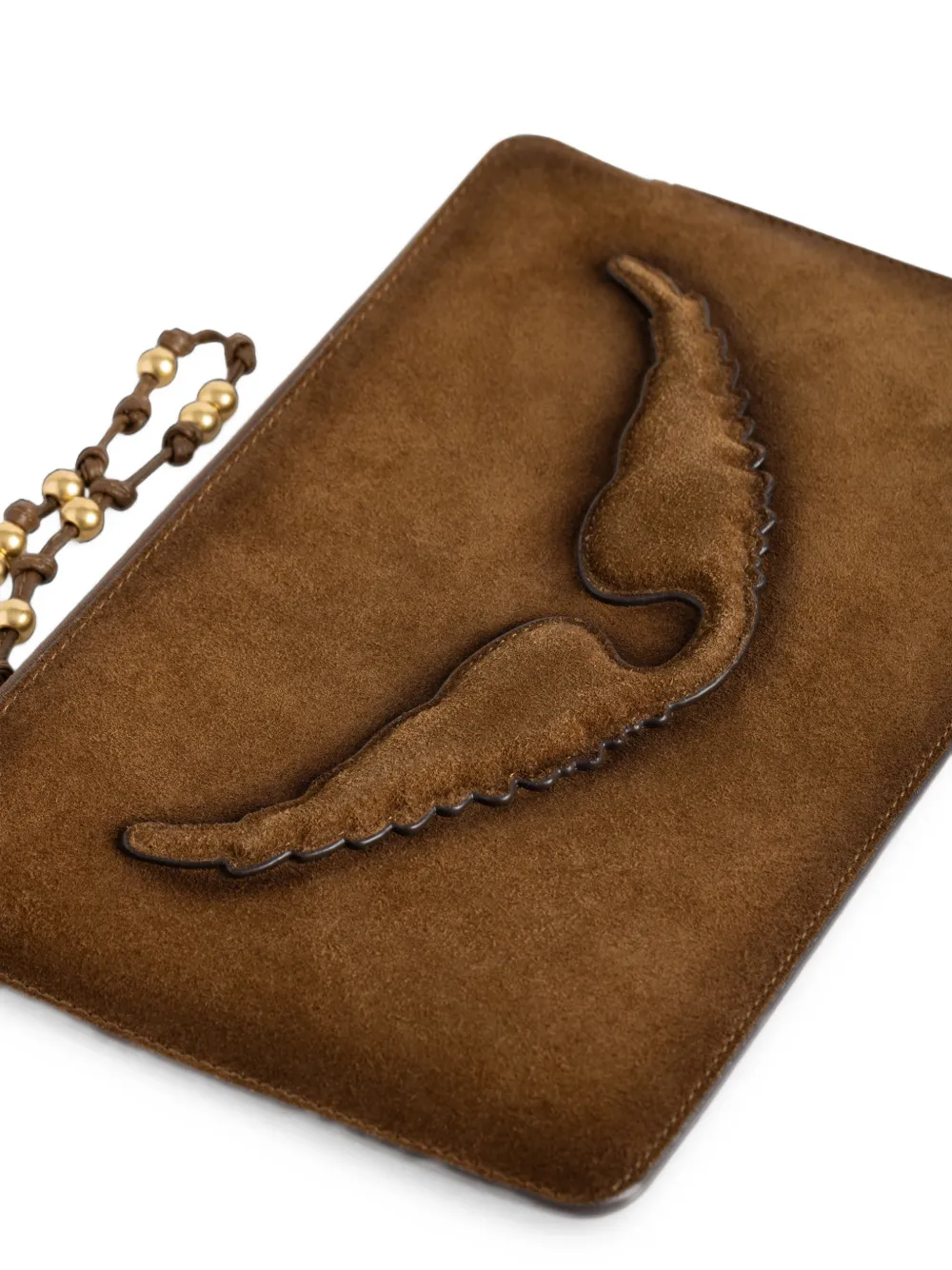 Zadig&Voltaire Angel leren clutch Bruin