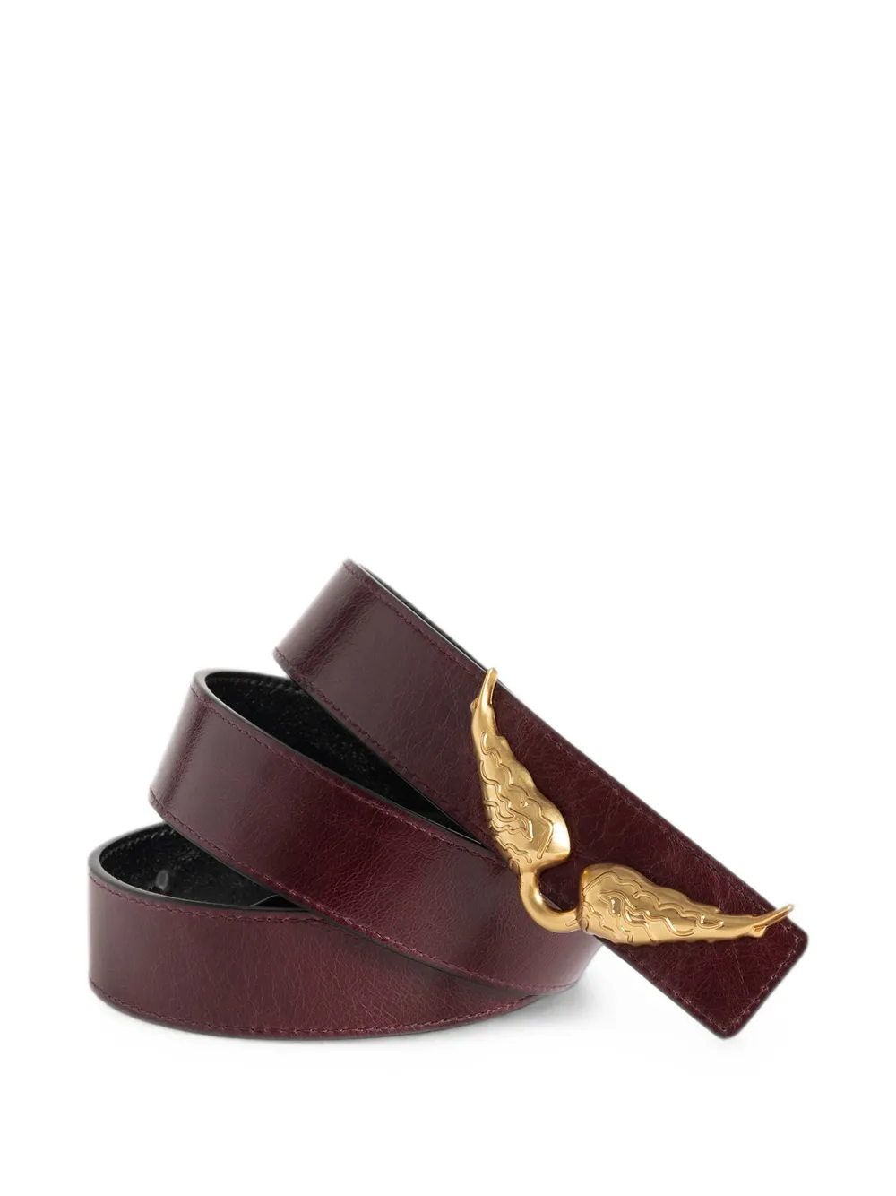 Zadig&Voltaire Rock omkeerbare riem (30 mm) Rood