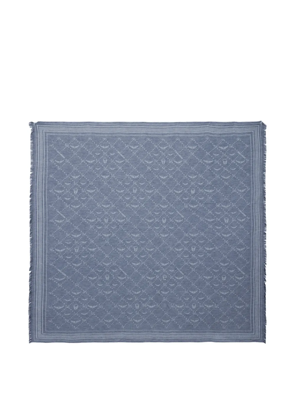 Zadig&Voltaire Liz monogram-print scarf - Blau