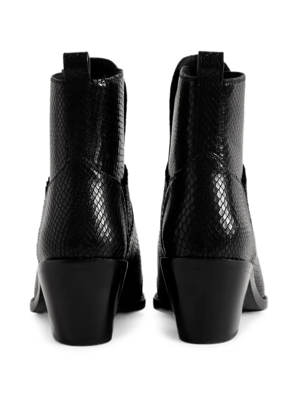 Zadig&Voltaire Tyler Neo snakeskin-effect boots Zwart
