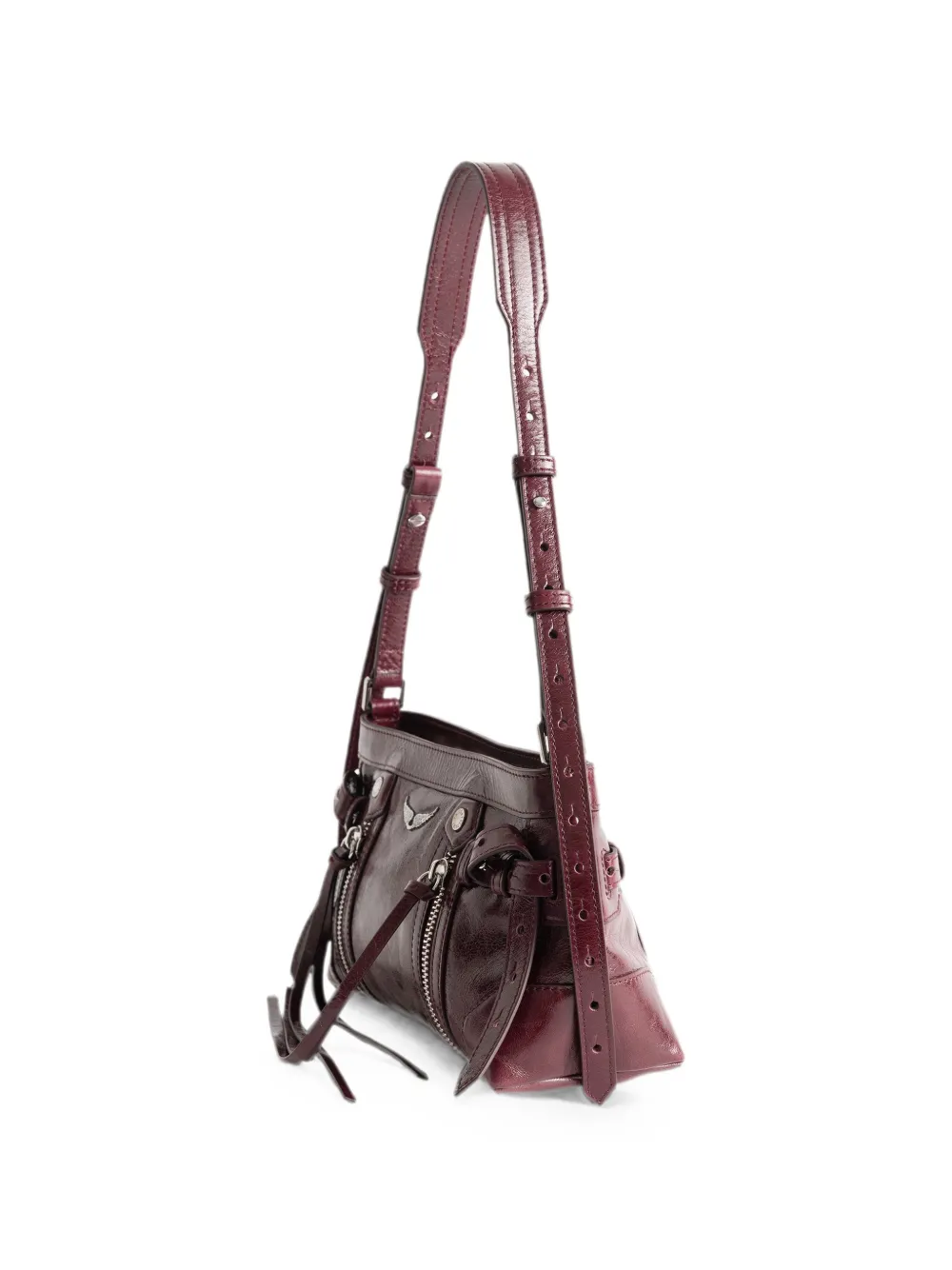 Zadig&Voltaire Madison Vintage lakleren mini-tas Paars
