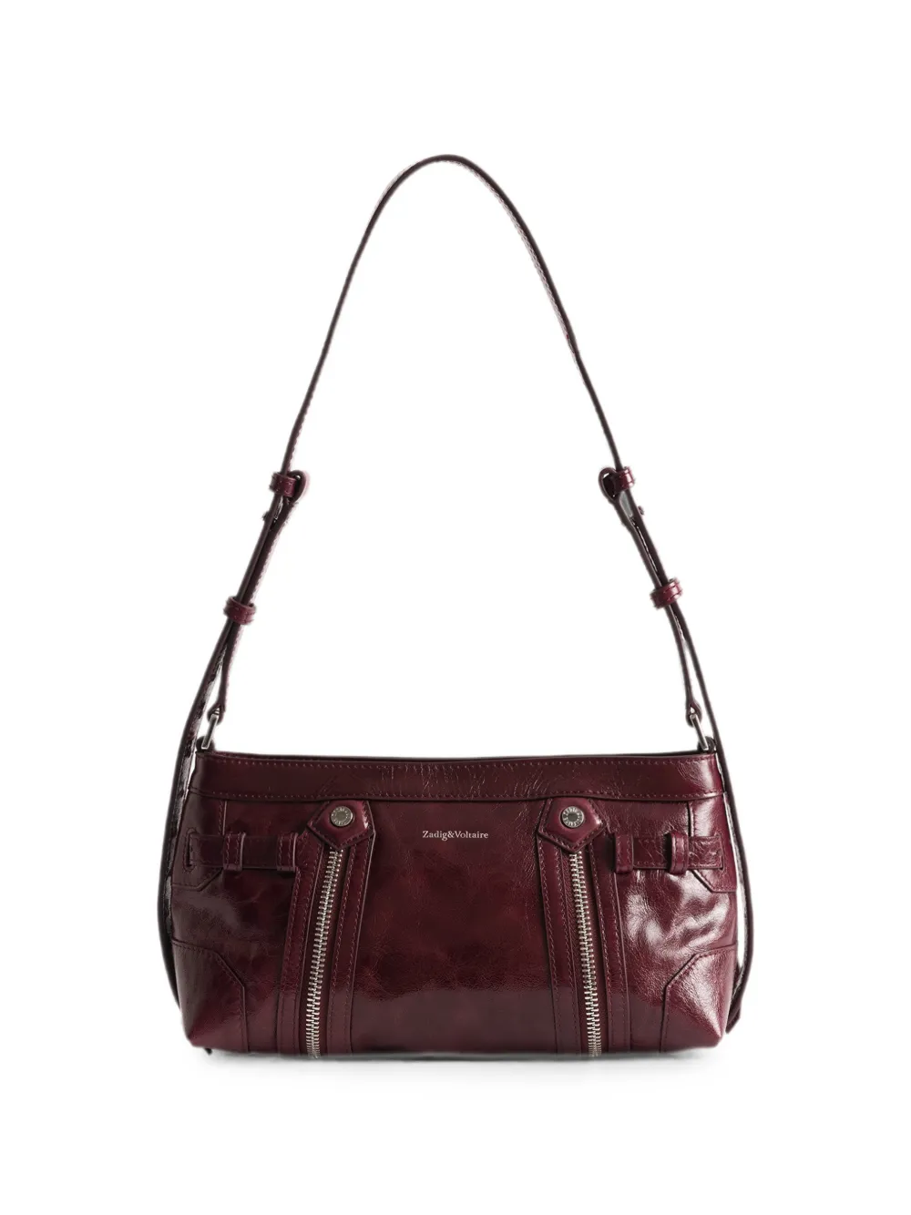 Zadig&Voltaire Madison Vintage lakleren mini-tas Paars