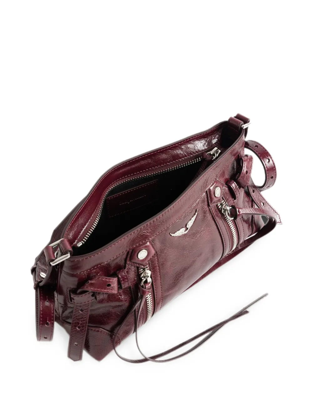 Zadig&Voltaire Madison Vintage lakleren mini-tas Paars