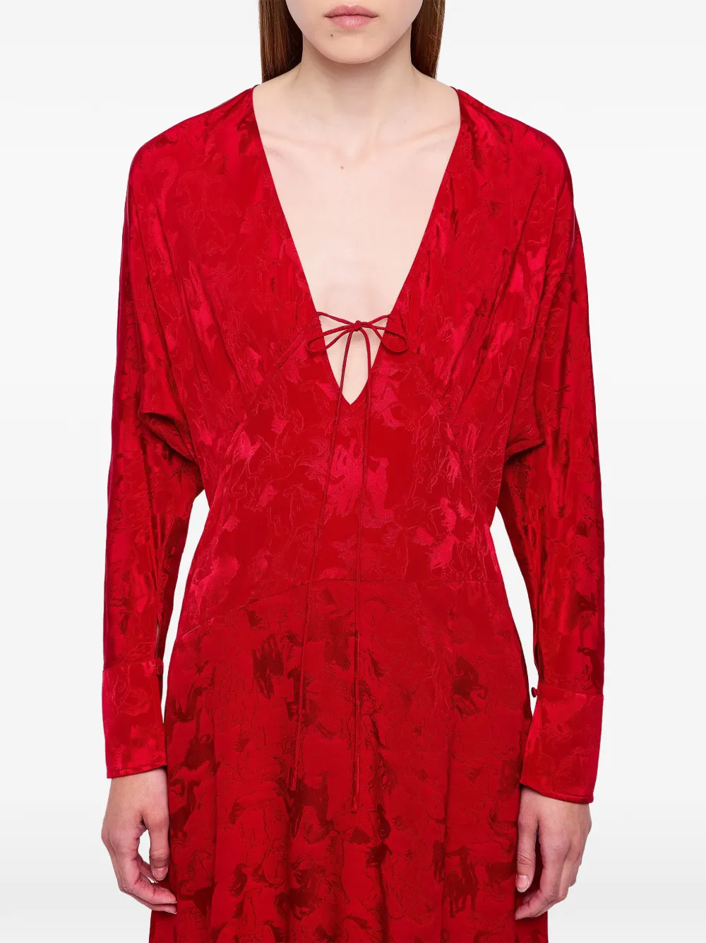 Zadig&Voltaire Respa Jac jurk met paarden Rood
