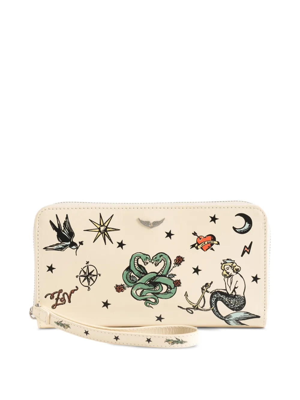 Zadig&Voltaire Compagnon tattoo wallet - Nude