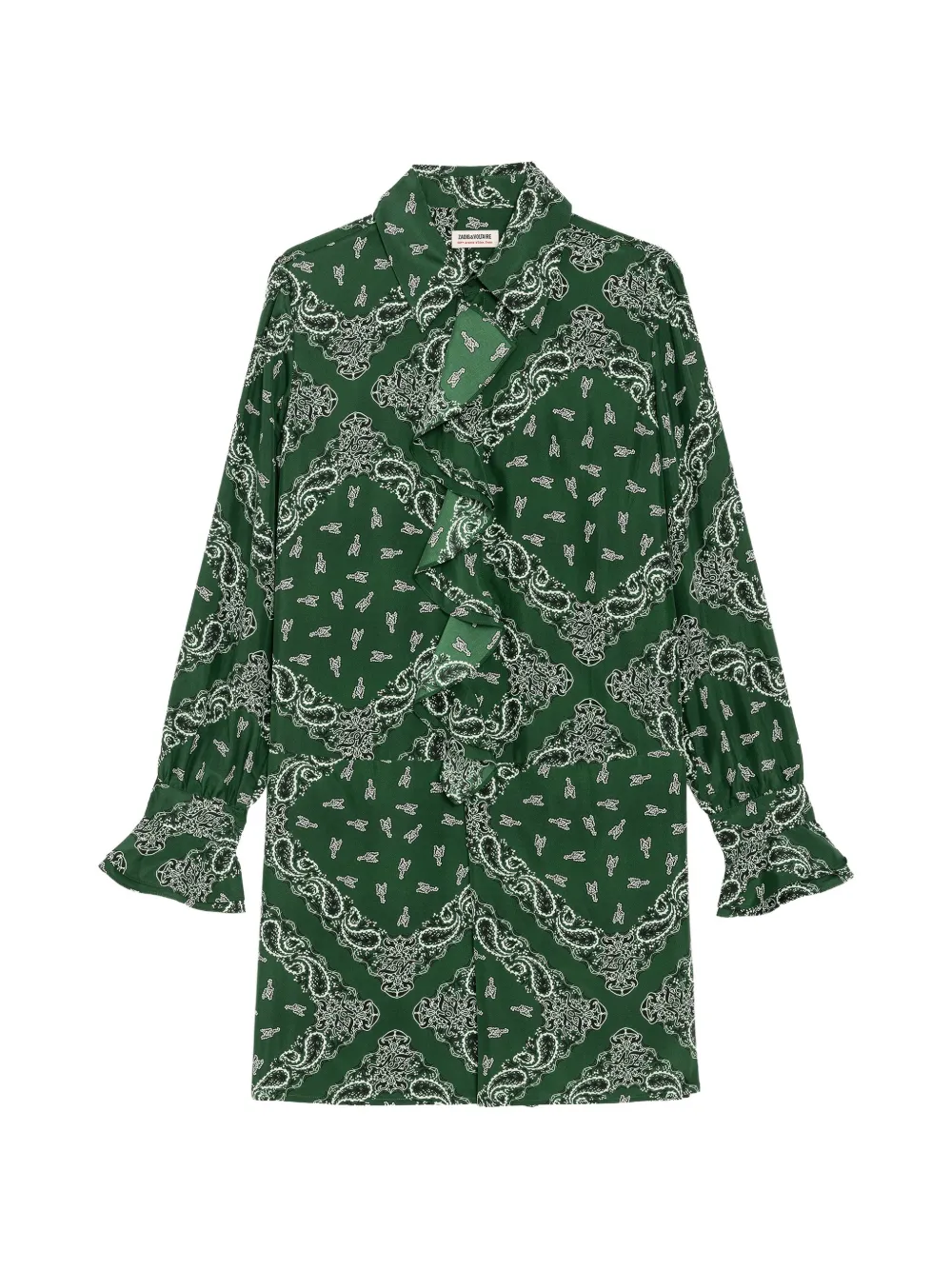 Zadig&Voltaire Abito Rhelyne in seta - Verde