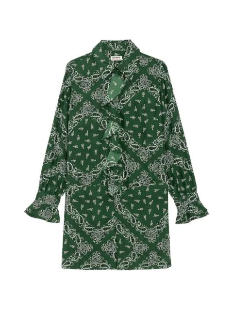Zadig&Voltaire Robe bandana en soie Rhelyne