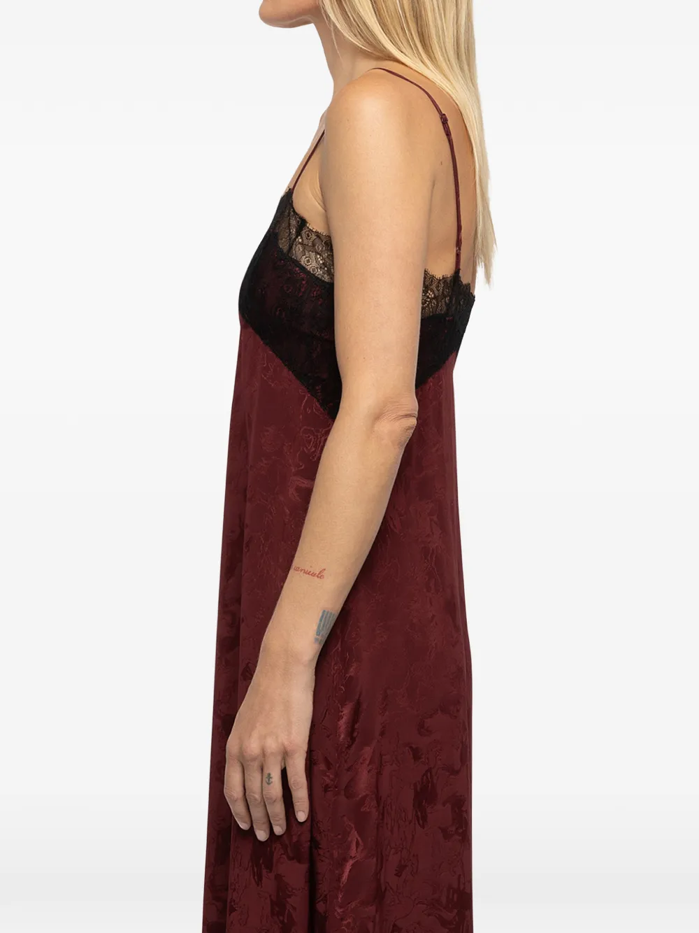 Zadig&Voltaire Ridar zijden midi-jurk Rood