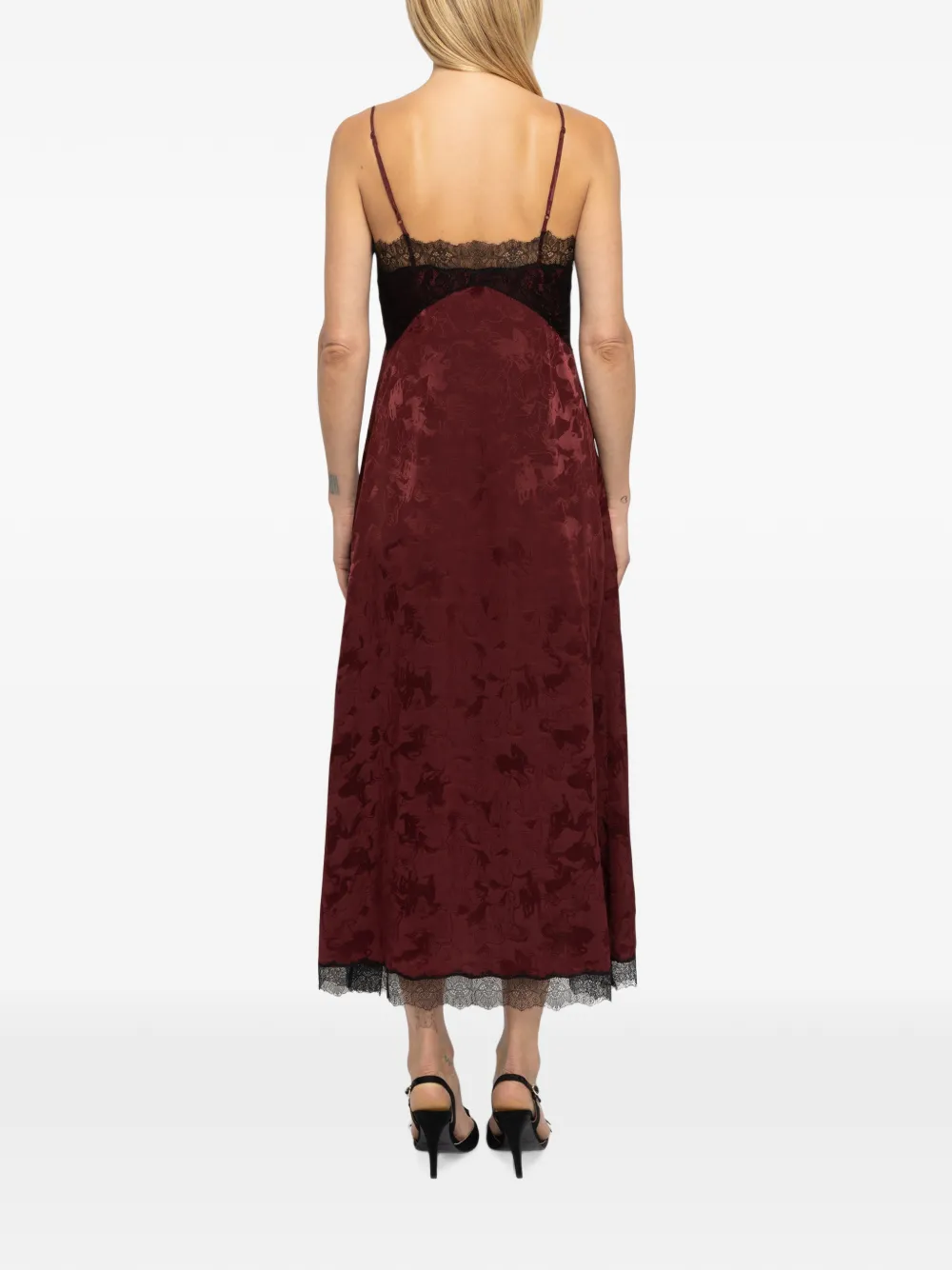 Zadig&Voltaire Ridar zijden midi-jurk Rood