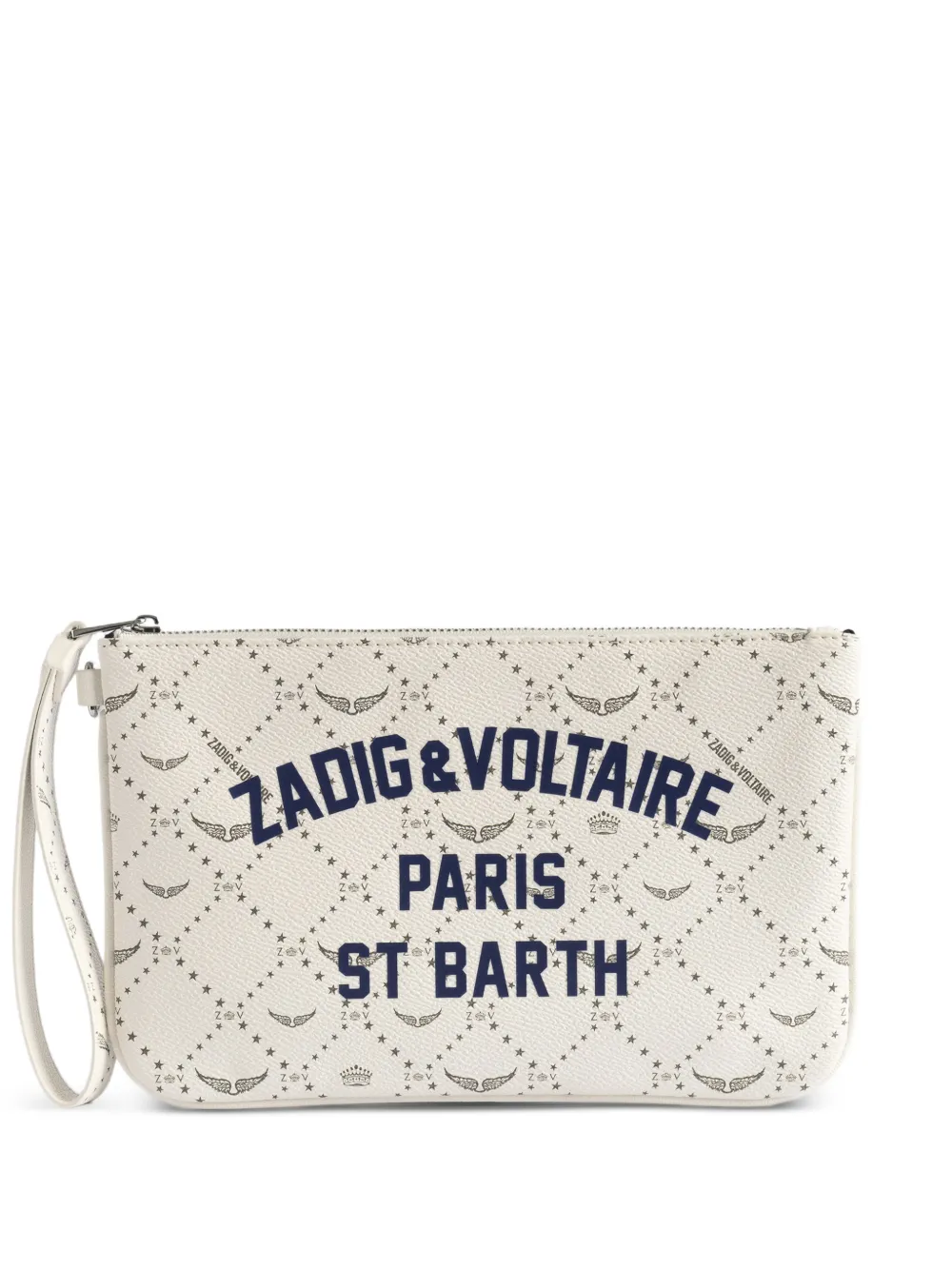 Zadig&Voltaire x St Barth logo-print clutch bag - Toni neutri