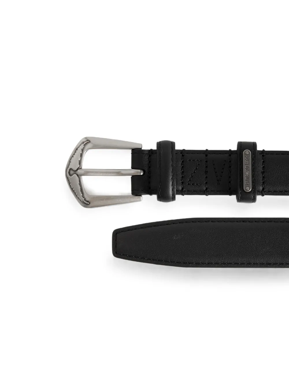 Zadig&Voltaire Jim riem 25 mm Zwart