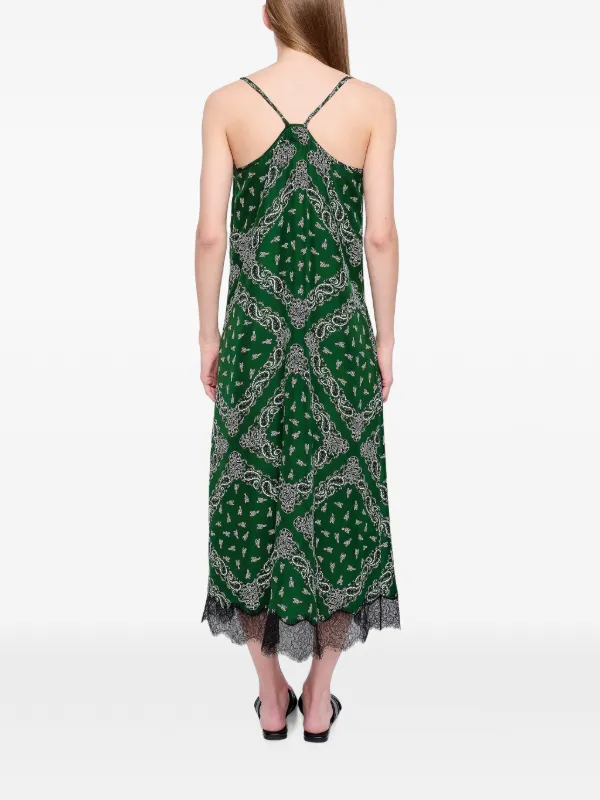 green bandana dress Respa Silk for Women - Meadow - Size: S NEWSPRING25