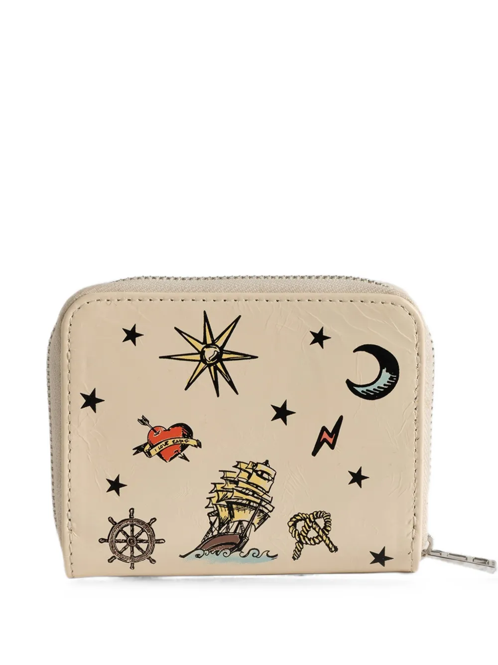 Zadig&Voltaire mini ZV Tattoo wallet - Toni neutri