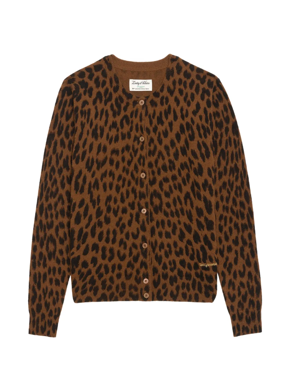 Zadig&Voltaire Missia leopard cardigan Bruin