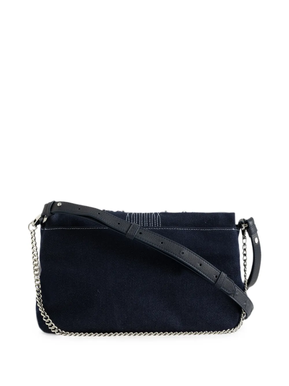 Zadig&Voltaire Rock denim clutch Blauw