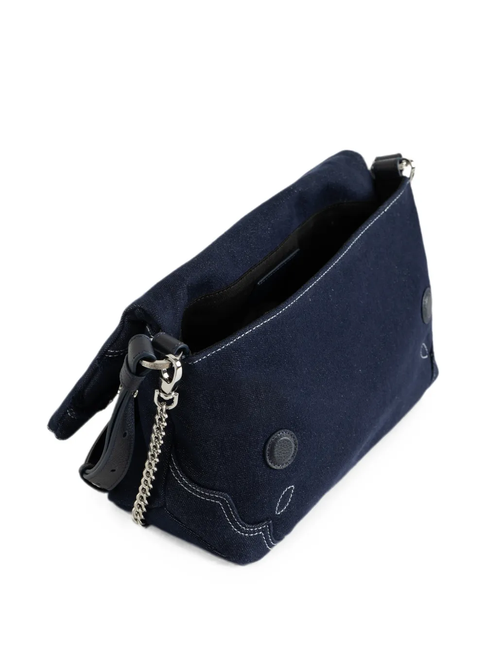 Zadig&Voltaire Rock denim clutch Blauw
