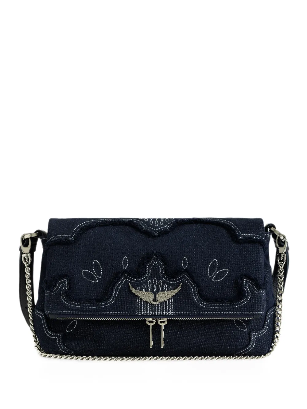 Zadig&Voltaire Rock denim clutch - Blu