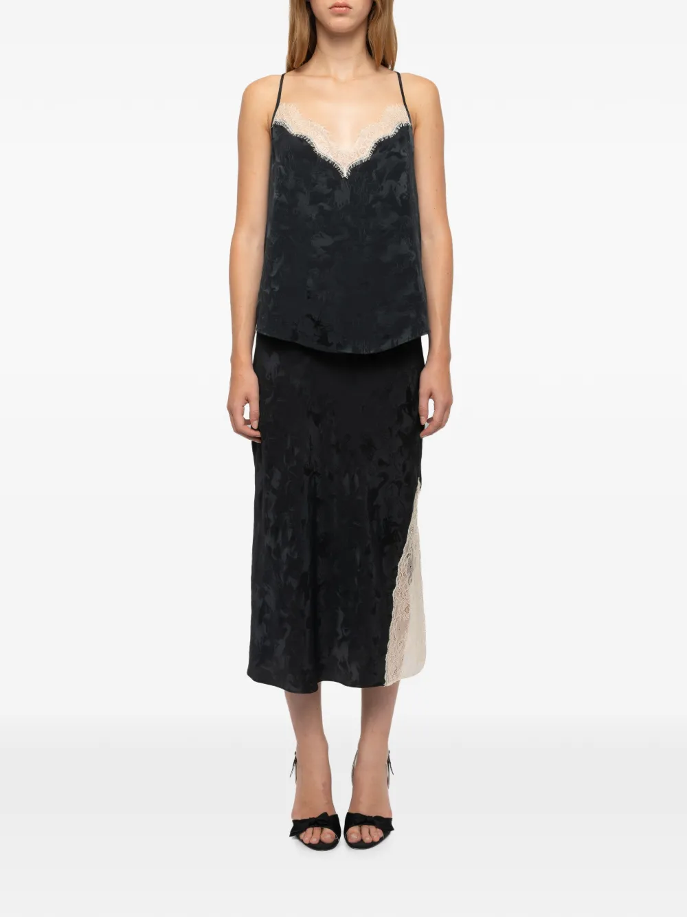 Zadig&Voltaire Jayla zijden rok Zwart