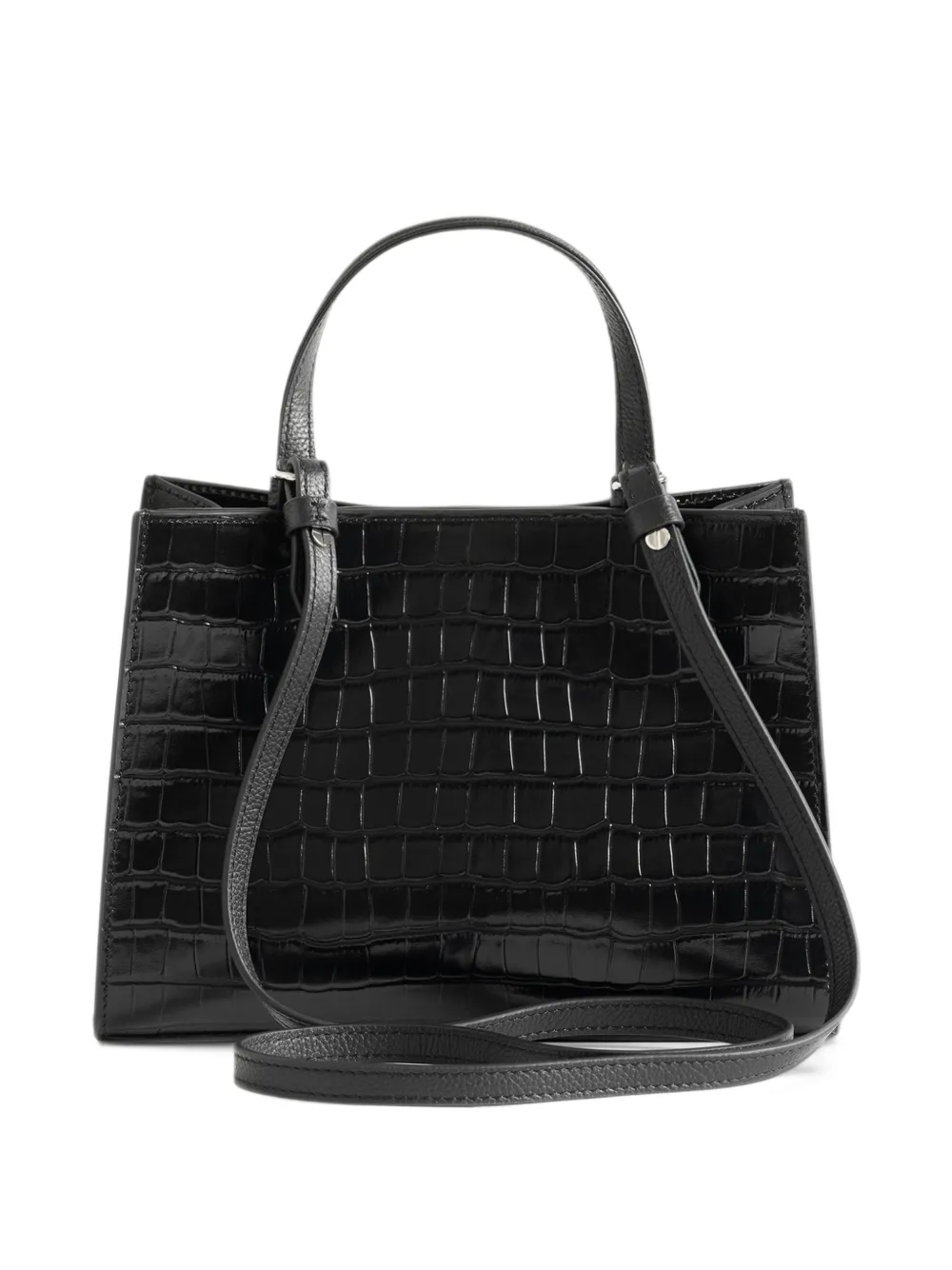 Zadig&Voltaire Jack mini croco bag Zwart