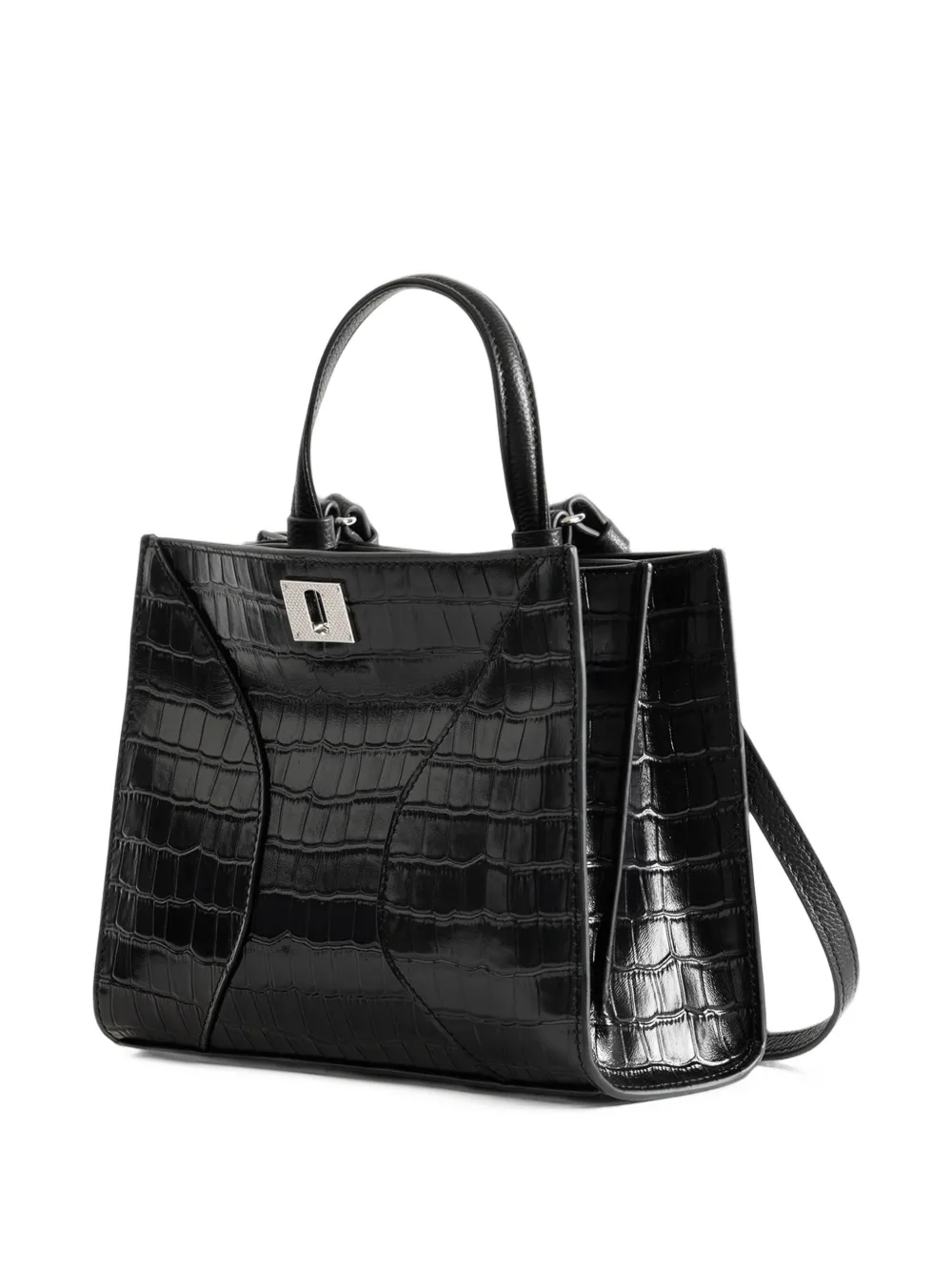 Zadig&Voltaire Jack mini croco bag Zwart