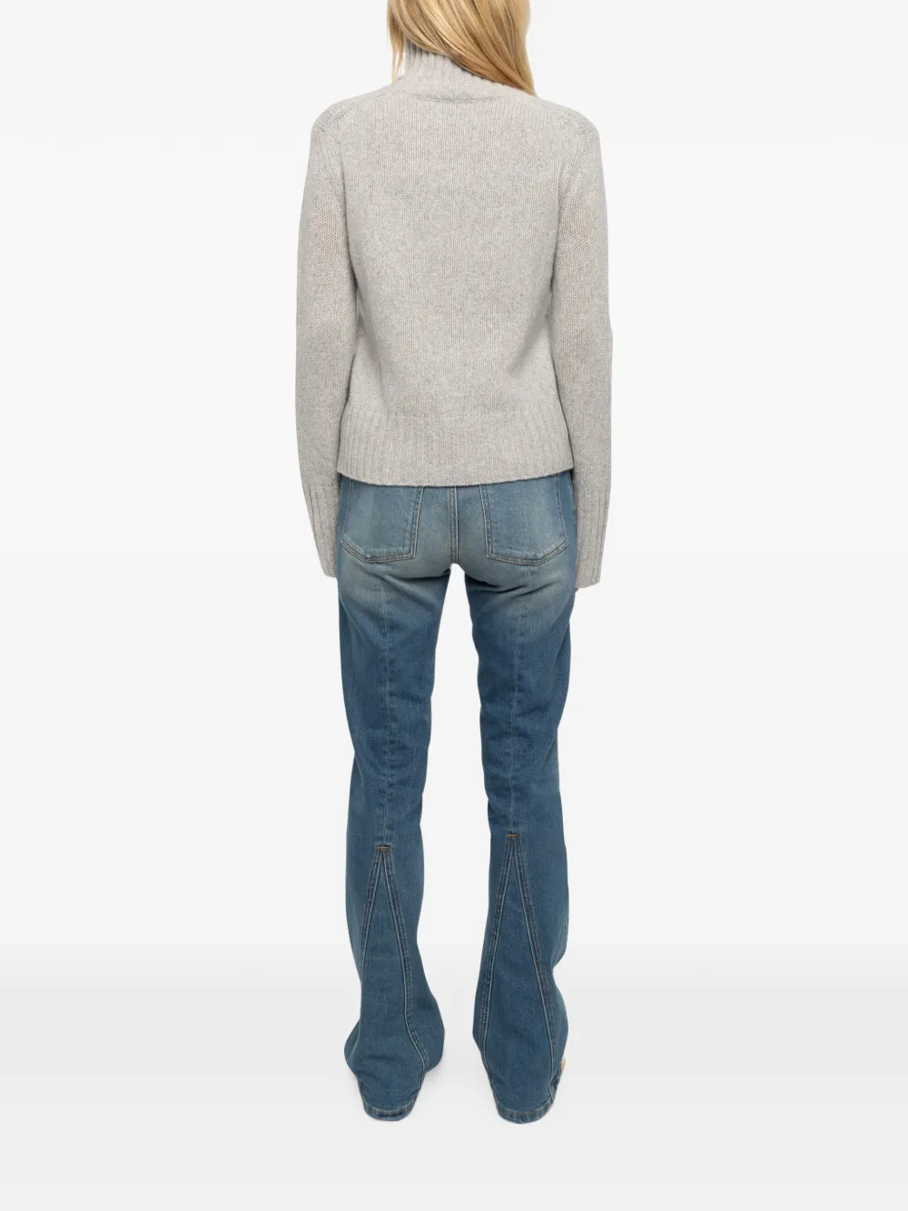 Zadig&Voltaire Nalma trui van 100% merinowol Grijs